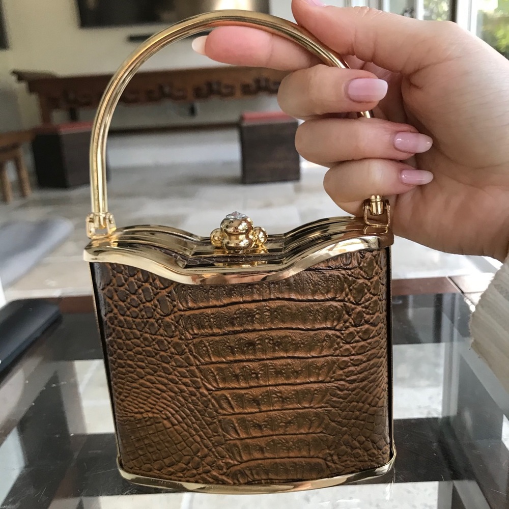 Mini croc tote